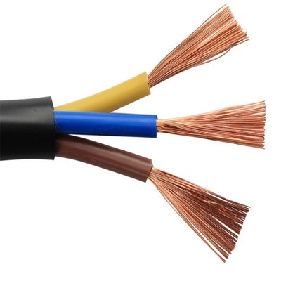 Noyau flexible du cable électrique de Rvv 3 engainant la corde royale électrique des câbles 1.5mm H05vv-F 1.0x3c