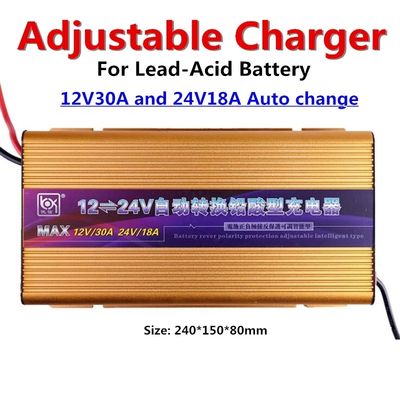 Chargeur de la batterie 18A automatique intelligent d'acide de plomb réglable